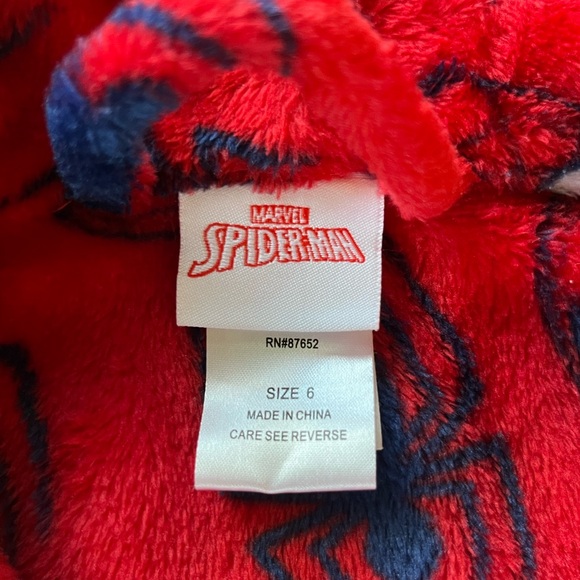 Marvel Spider-Man Size 6 Robe - Red and Blue - Picture 5 of 6